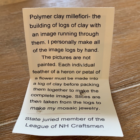 BEADUNIQUE BY BARBARA SPERLING | Polymer Clay Post Earrings w/ Loons | One size - Picture 6 of 6